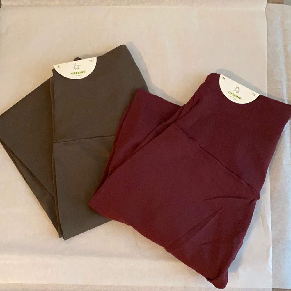 Aerie OFFLINE Real Me High-Waisted 7/8 Leggings Size Medium Long
